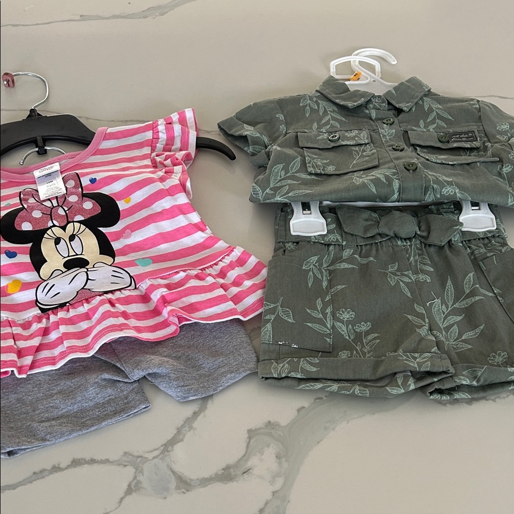 2 NWT infant girls outfits